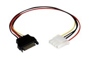 Kabel zasilajacy (wewnetrzny) - StarTech.com SATA to Molex LP4 Power Cable Adapter - LP4SATAFM12