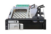Dysk twardy - akcesoria - DeLOCK 5.25 Mobile Rack for 1 x 2.5 + 1 x 3.5 SATA HDD + 2 x USB 3.0 Ports - 47209