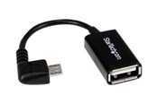 Kabel USB - StarTech.com Right Angle Micro USB to USB OTG Host Adapter - UUSBOTGRA