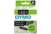 Papier, papier fotograficzny i etykiety - DYMO ® D1 Tape 12 mm x 7 m White on Black - S0720610