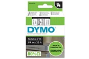 Papier, papier fotograficzny i etykiety - DYMO ® D1 Tape 6mm x 7m black on transparent - S0720770