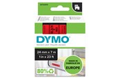 Papier, papier fotograficzny i etykiety - DYMO ® D1 Tape 24mm x 7m black on red - S0720970