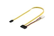 Kabel SATA & ATA - Pro SATA Cable & Power - 0.50m - 4040849681752