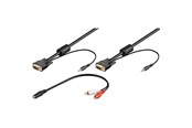 Kabel wyswietlacza - Pro VGA & Audio FullHD - Black - 3m - 4040849939693