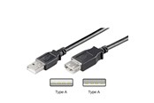 Kabel USB - Pro USB-A <-> USB-A - 0.6m - Czarny - 4040849686252
