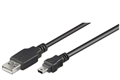 Kabel USB - Pro USB-A <-> USB Mini-B (5-pin) - 3m - Czarny - 4040849507687