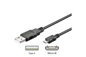 Kabel USB - Pro USB-A <-> USB Micro-B - 0.15m - Czarny - 4040849957369