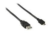 Kabel USB - Pro USB-A <-> USB Micro-B - 1m - Czarny - 4040849939181