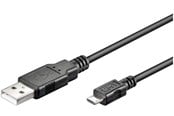 Kabel USB - Pro USB-A <-> USB Micro-B - 1.8m - Czarny - 4040849931819