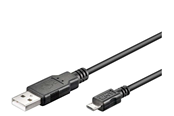 Kabel USB - Pro USB-A <-> USB Micro-B - 5m - Czarny - 4040849939211