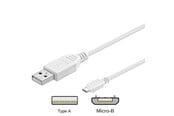 Kabel USB - Pro USB-A <-> USB Micro-B - 1m - Biały - 4040849961939