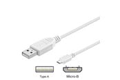Kabel USB - Pro USB-A <-> USB Micro-B - 5m - Biały - 4040849961953