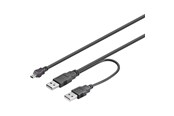 Kabel USB - Pro USB 2.0 Dual Power A/Mini-B - 0.60m - 4040849935879
