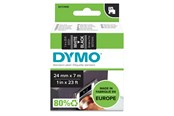 Papier, papier fotograficzny i etykiety - DYMO ® D1 Tape 24mm x 7m white on black - S0721010
