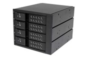 Dysk twardy - akcesoria - StarTech.com 4 Bay Aluminum Trayless Hot Swap Mobile Rack Backplane for 3.5in SAS II/SATA III - HSB4SATSASBA