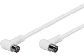 Kabel antenowy, złącze - Pro Antenna cable angled 2x90° (IEC female/male) 80 dB - 5m - 4040849673566