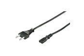 Kabel zasilający (zewnętrzny) - Pro Kabe zasilania C7 (2 pins) - Czarny - 5m - Prosto - 4040849950391