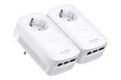 Siec i rozszerzenie sieci bezprzewodowej - TP-Link TL-PA8030P KIT AV1300 3-port Gigabit Passthrough Powerline Starter Kit - TL-PA8030P KIT