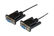 Kabel równolegly, szeregowy - StarTech.com DB9 RS232 Serial Null Modem Cable - SCNM9FF1MBK