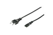 Kabel zasilajacy (zewnetrzny) - Pro Kabe zasilania C7 (2 pins) - Czarny - 1.8m - Prosto - 4040849513220