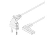 Kabel zasilajacy (zewnetrzny) - Pro Kabe zasilania C7 (2 pins) - Biały - 0.7m - 90° - 4040849973451