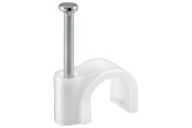 Zarzadzanie kablami - Pro Cable Clip - White - 9mm - 4040849170812