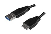 Kabel USB - StarTech.com Slim SuperSpeed USB 3.0 A to Micro B Cable - USB3AUB3MS