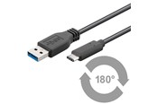 Kabel USB - Pro USB-A <-> USB-C - 2m - USB 3.0 - Czarny - PUSB3.2G1-AC-BLK-2M