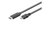 Kabel USB - Pro USB-C <-> USB Micro-B - 0.6m - Czarny - 4040849679926