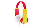 Sluchawki, zestaw sluchawkowy - JVC Kid's headphone - Red and yellow - HA-KD5-R-E