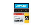 Papier, papier fotograficzny i etykiety - DYMO ® Rhino Industrial Tape 12 mm x 5.5m coloured vinyl white on red - 1805416