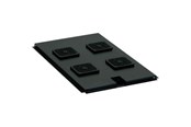 Szafa rack - Deltaco Taca wentylatora rackowego z 4 wentylatorami - 19-FT1U412