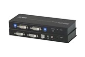 Wzmacniacz i transceiver - ATEN CE604 USB DVI Dual View Cat 5 KVM Extender (1024 x 768@60m) - CE604-AT-G