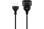 Kabel zasilajacy (zewnetrzny) - Deltaco Euro extension 3 m black - DEL-109AE
