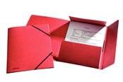 Teczka i podkladka z klipsem - Esselte 3-Flap Folder  Elastic Cardboard A4 Red - 1326515