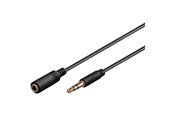 Kabel audio - Pro MiniJack 3.5mm Ext. 3P - Bk - 1m - 4040849971136