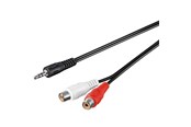 Kabel audio - Pro MiniJack (M) - 2xRCA (F) - 1.5m - 4040849501166
