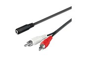 Kabel audio - Pro MiniJack (F) - 2xRCA (M) - 1.4m - 4040849504426