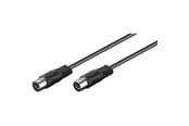 Kabel audio - Pro DIN 5 pins - Black - 1.5m - 4040849500206