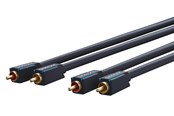 Kabel audio - ClickTronic RCA Stereo Cable - 1m - 4040849703775
