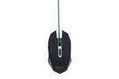 Myszka - Gembird USB Gaming Mouse - Myszka do gier - Optyczny - 6 - Zielony - MUSG-001-G