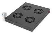 Szafa rack - DIGITUS DN-19 FAN-4-HO-SW Ventilation Unit for variable 483 mm (19") installation - DN-19 FAN-4-HO-SW