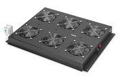 Szafa rack - DIGITUS DN-19 FAN-6-SRV-B Roof Cooling Unit for Unique Server Cabinets - DN-19 FAN-6-SRV-B