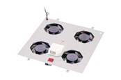 Szafa rack - DIGITUS Unique rack-dække (ventileret) - DN-19 FAN-4-N