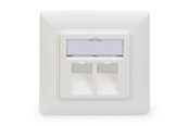 Akcesoria sieciowe - DIGITUS Wallplate for Keystone Modules - DN-93801-1