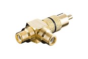 Kabel audio - Pro Audio adapter RCA T-plug - Black - 4040849113871