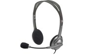 Sluchawki, zestaw sluchawkowy - Logitech H111 Stereo Headset - Black - 981-000593