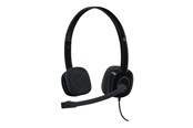Słuchawki, zestaw słuchawkowy - Logitech H151 Stereo - Black - 981-000589