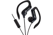 Sluchawki, zestaw sluchawkowy - JVC Ear Clip Headphones for Sport with Remote and Microphone - Black - HA-EBR25-B-E