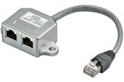 Kabel sieciowy - Pro LAN STP CAT 5e LAN Combiner - Srebrny - 0.1m - 7000918